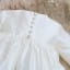 Button Detail - Unisex Silk Christening Gown