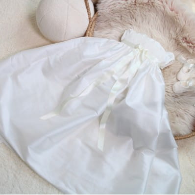 Olivia Silk and lace Christening gown