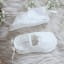 silk and lace christening booties | Evelyn