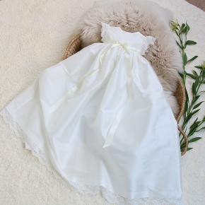 Scarlett Silk and Lace Christening Gown
