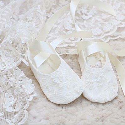 Example Booties from wedding gown
