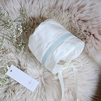 Boys Silk Christening Bonnet by Adore Baby - James
