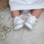 Jack silk Christening booties