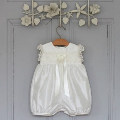 Baptism Romper - Lucy