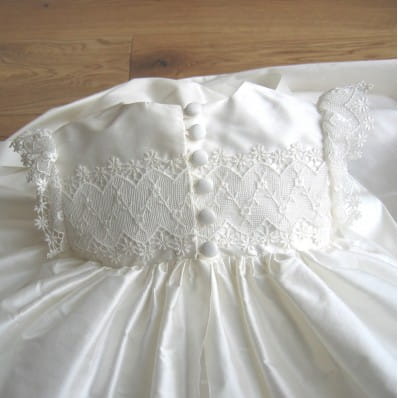 Lucy Christening gown - Back detail