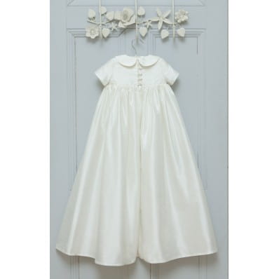 Luke Christening Gown Back detail - Unisex Christening gown