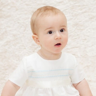 Silk Christening romper