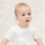 Silk Christening romper