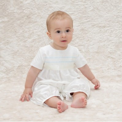 Boys Baptism romper