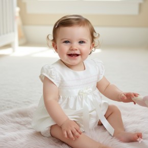 Girls Christening Rompers